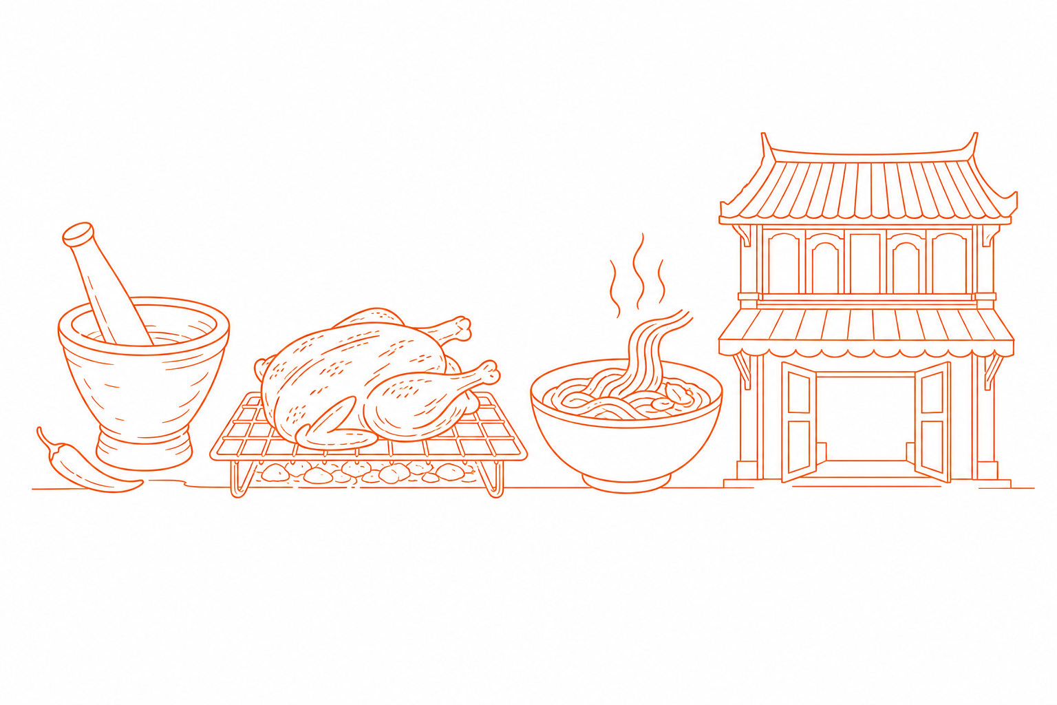 ภาพประกอบลายเส้นของดีเมืองโคราช